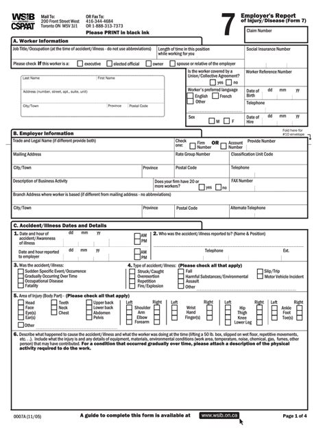 wsib form 7 printable pdf.